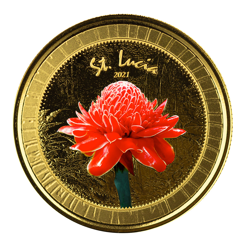 2021 Ec8 St Lucia 1 Oz Gold Color 05