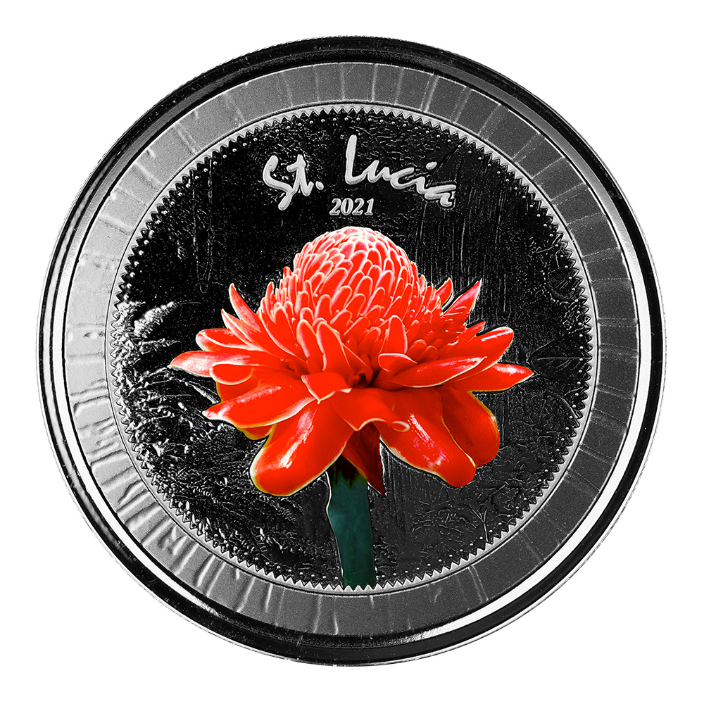 2021 Ec8 St Lucia 1 Oz Silver Color 05