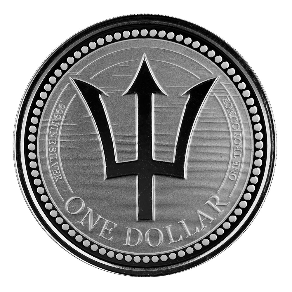 2022 Barbados Trident 1 Oz Silver Coin 04 1