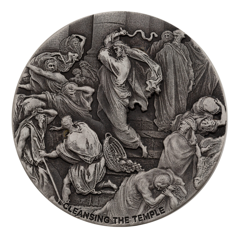 2022 Biblical Series | Cleansing The Temple 2 Oz Silver Coin