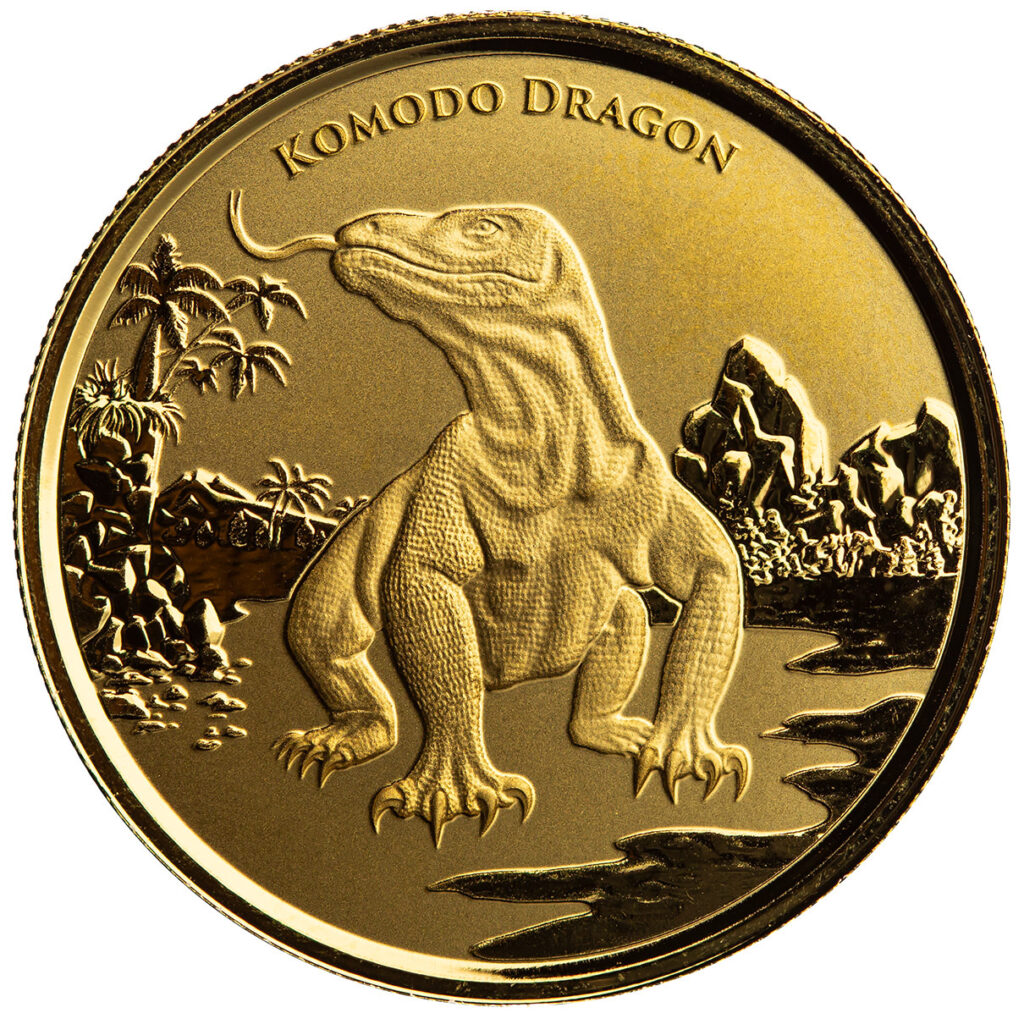 2022 Tokelau Komodo Dragon 1 Oz Silver Bu Coin