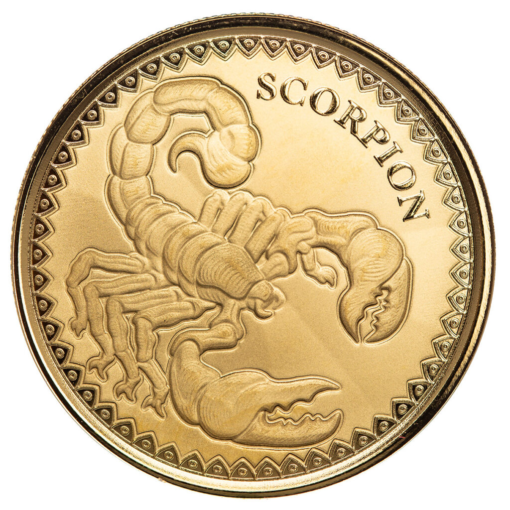 2022 Scottsdale Mint Republic Of Chad Scorpion 1 Oz Gold Proof Coin 06
