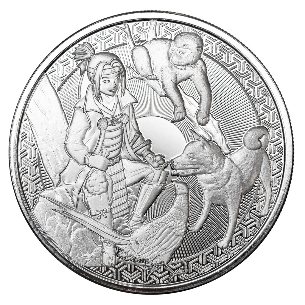 2023 Samoa Momotaro Anime Version 1 Troy Oz 9999 Fine Silver Proof Like 02