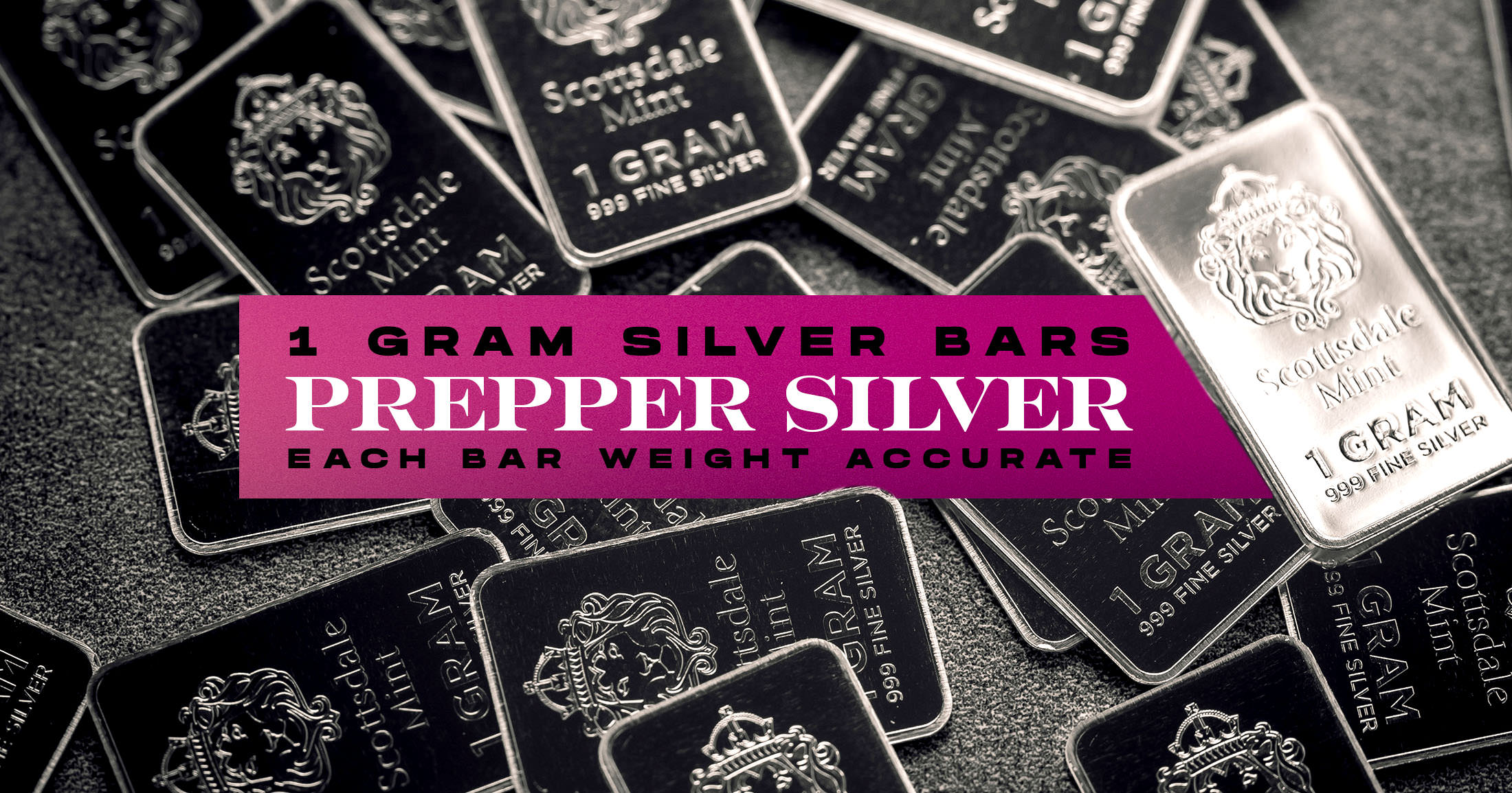 1 Gram Prepper Silver Bars