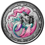 2023 Scottsdale Mint Samoa Mermaid & Daughter 1 Troy Ounce 999 Fine Silver Color Proof Coin 4