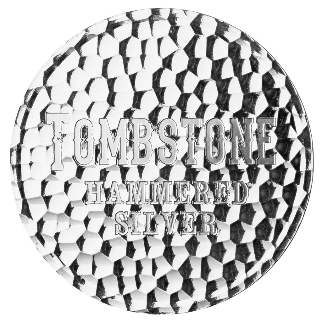 Tombstone Hammered 1 Oz Silver Round