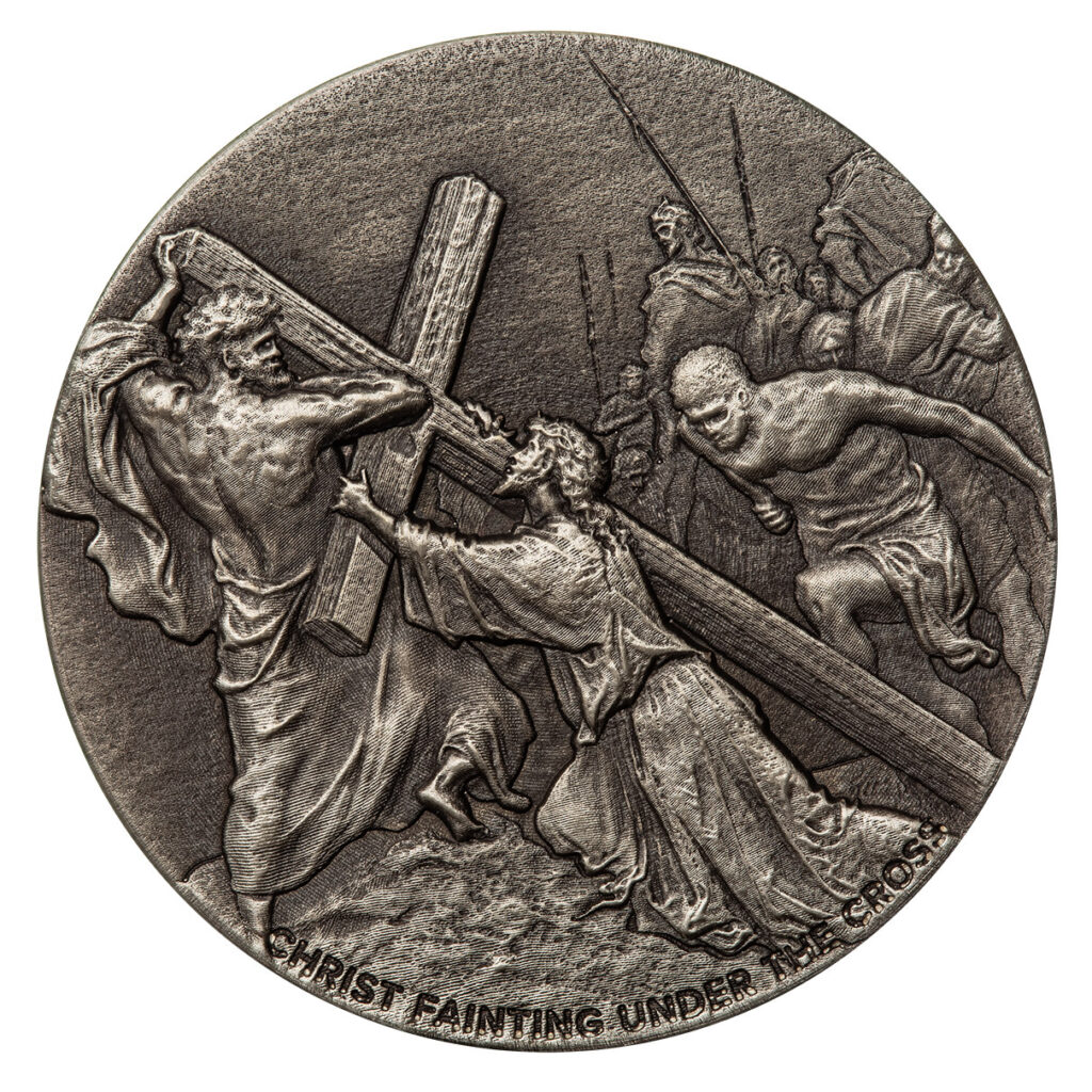 2024 Biblical Series Christ Fainting 2 Oz Silver Coin