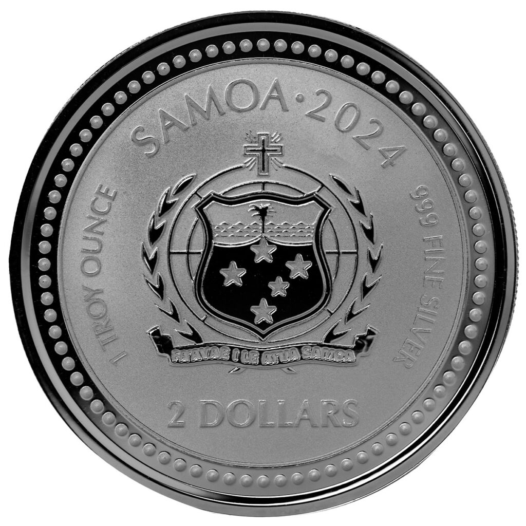 2024 Samoa Seahorse 1 Oz Silver Antique Alpha Strike