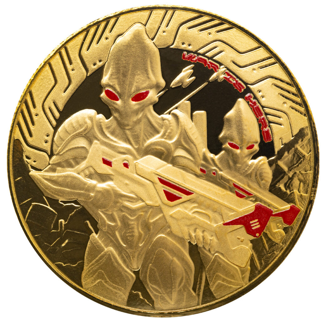 2024 Samoa Alien Battle 1 Oz Silver Proof With Color Coin