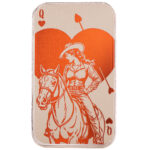 Queen Of Hearts 1 Oz .999 Silver Color Bar