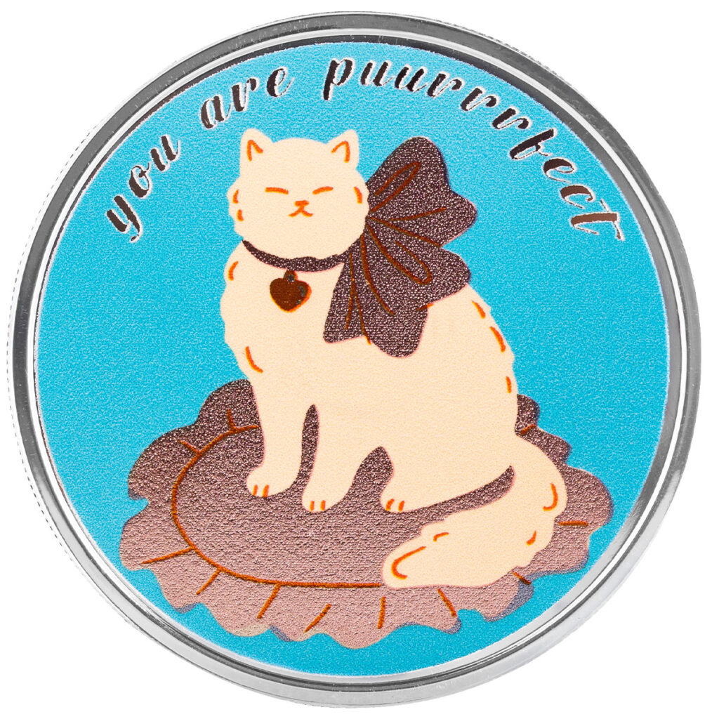 You Are Purrrrfect 1 Oz .999 Silver Color Round