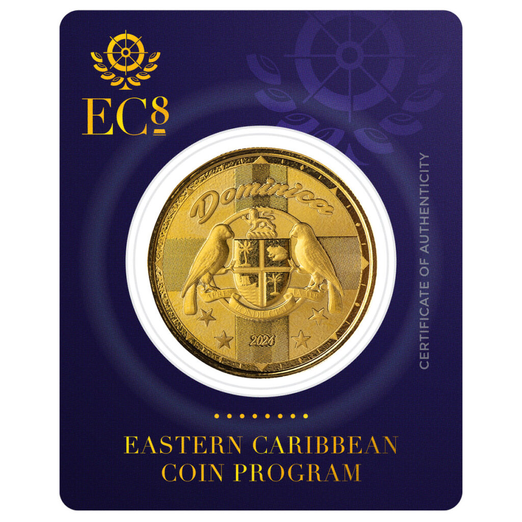 2024 Ec8 Scottsdale Mint Dominica 1 Troy Ounce 999 Fine Gold Proof Like Coin 03