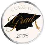2025 Graduation Scottsdale Mint Cap Off The Journey 1 Troy Ounce 999 Fine Silver Color 03