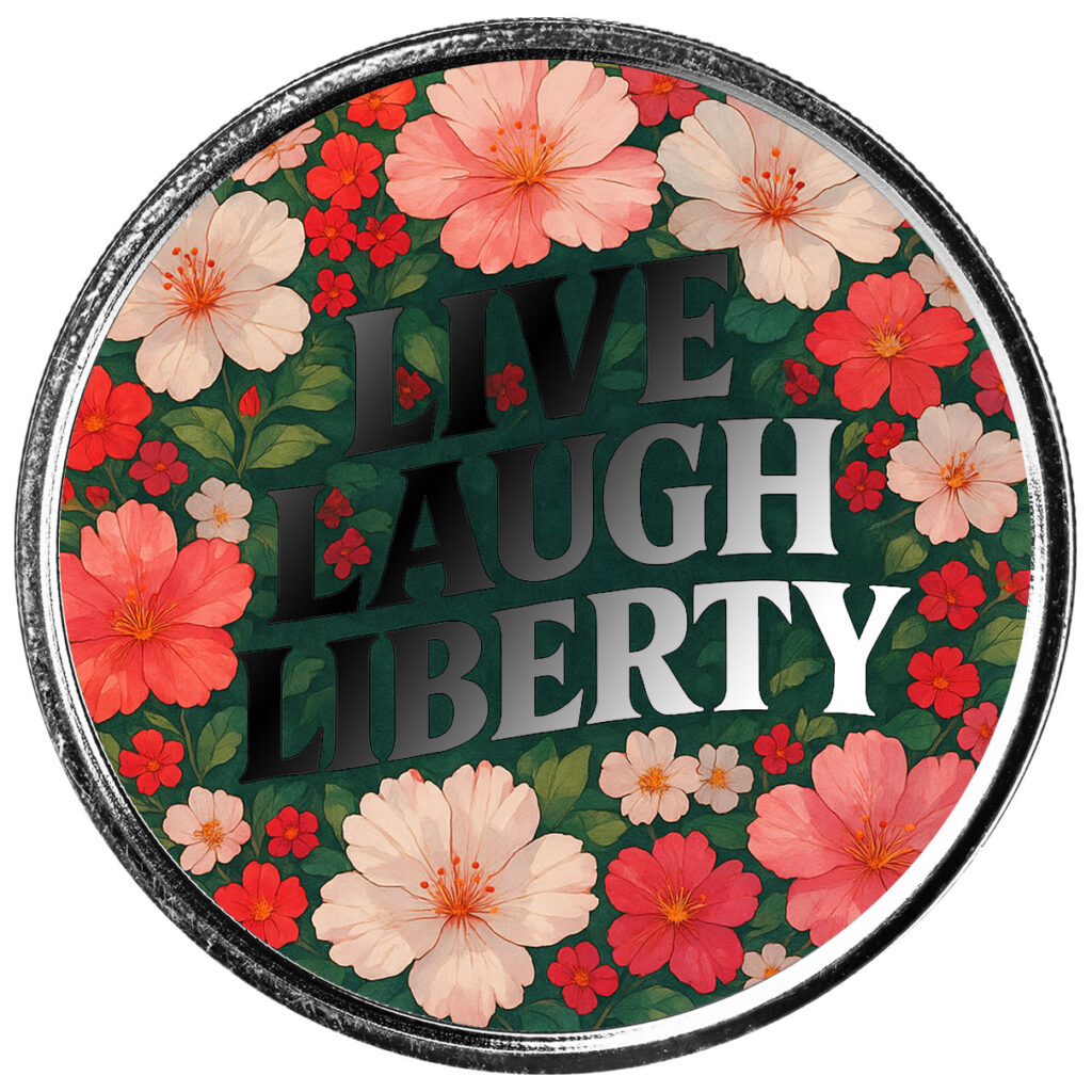 2025 Scottsdale Mint 4th Of July Americana 1 Troy Ounce 999 Fine Silver Color Bars Live Luagh Liberty 20