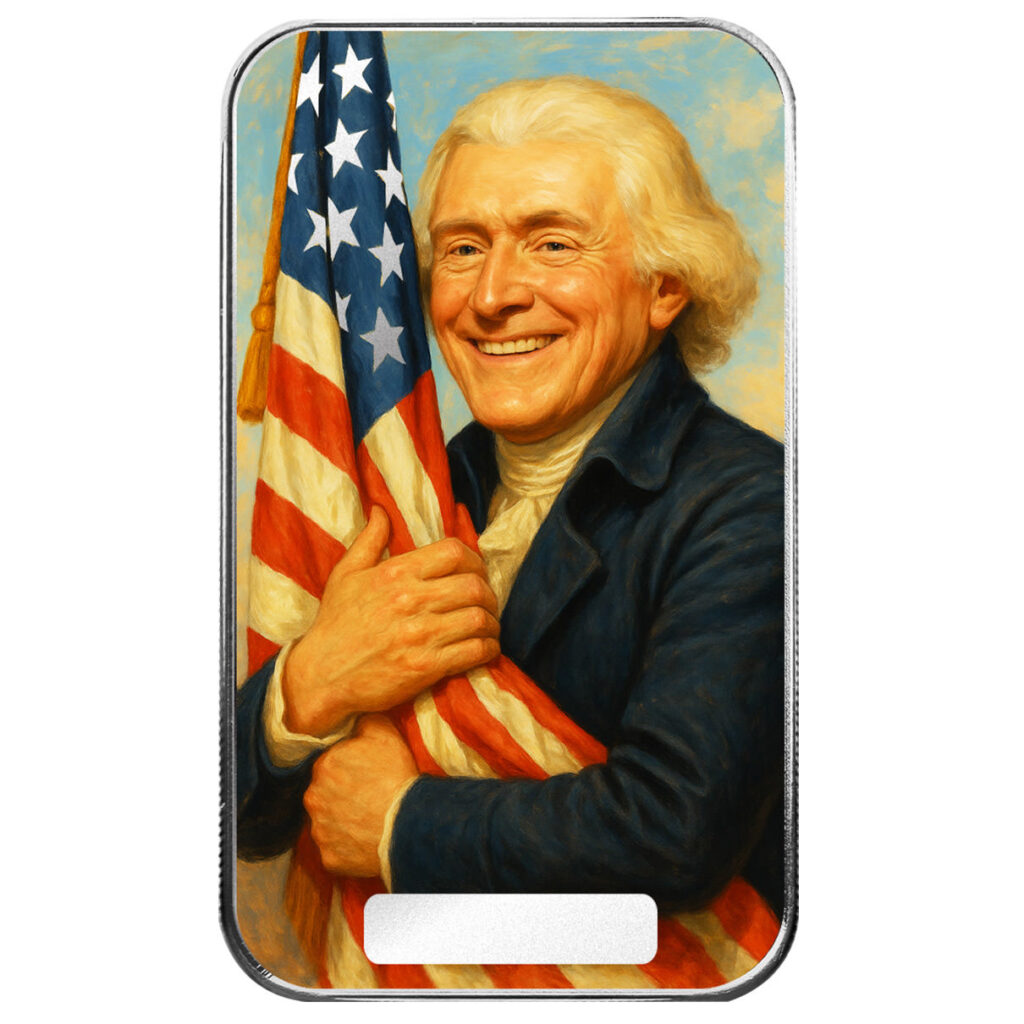 2025 Scottsdale Mint 4th Of July Americana 1 Troy Ounce 999 Fine Silver Color Bars Stars Stripes And Smikes 23