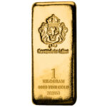 Scottsdale Mint 1 Kilo 9999 Fine Gold Cast Bar