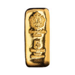 Scottsdale Mint 5 Troy Oz 9999 Fine Gold Cast Bar