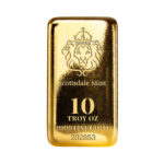 Scottsdale Mint 5 Troy Oz 9999 Fine Gold Cast Bar