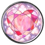 2026 Scottsdale Mint Stained Glass Heart 1 Oz Silver Colorized Round Web
