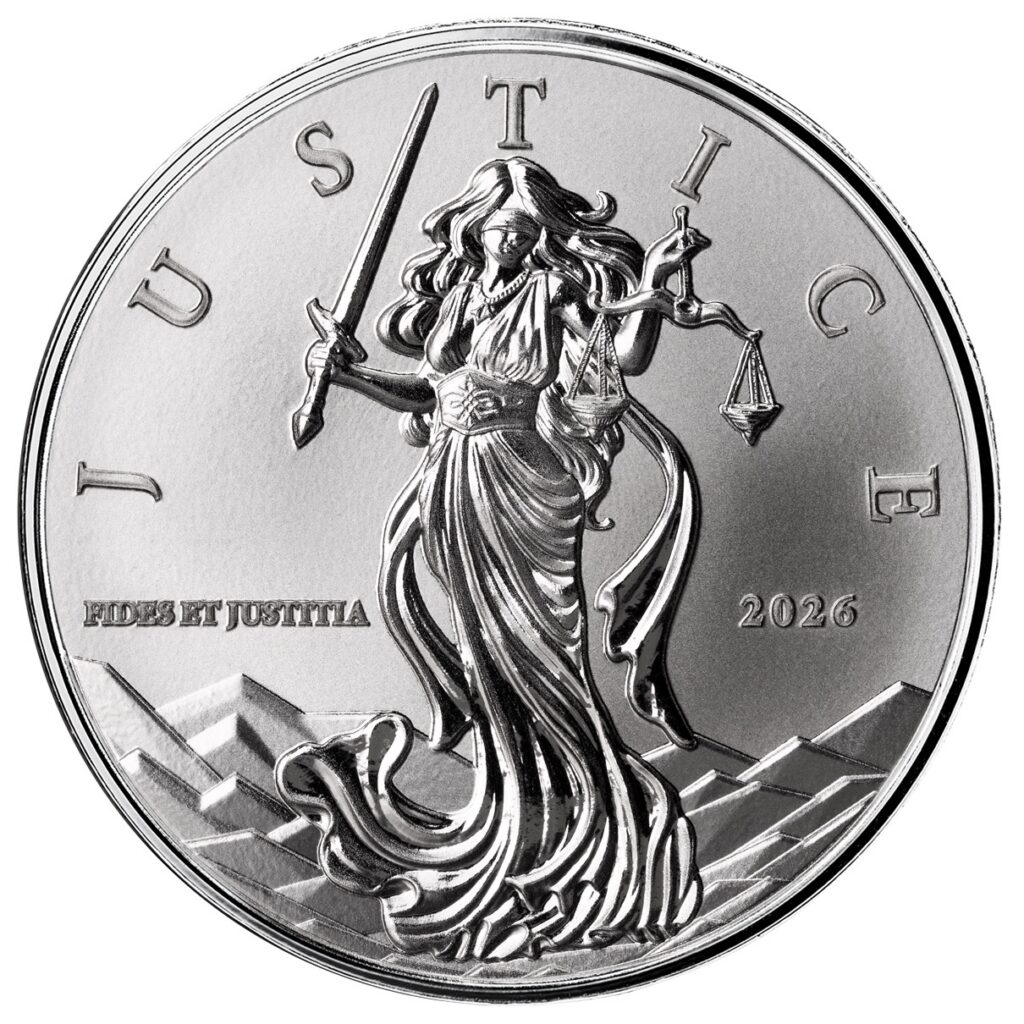 2026 Niue | Lady Justice 1 Oz Silver Coin