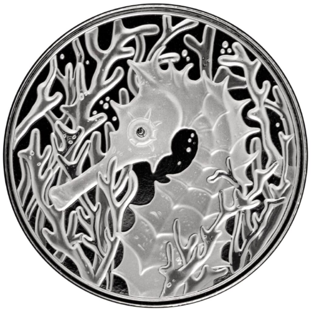 2026 Samoa Seahorse 1 Oz Silver Coin Obverse