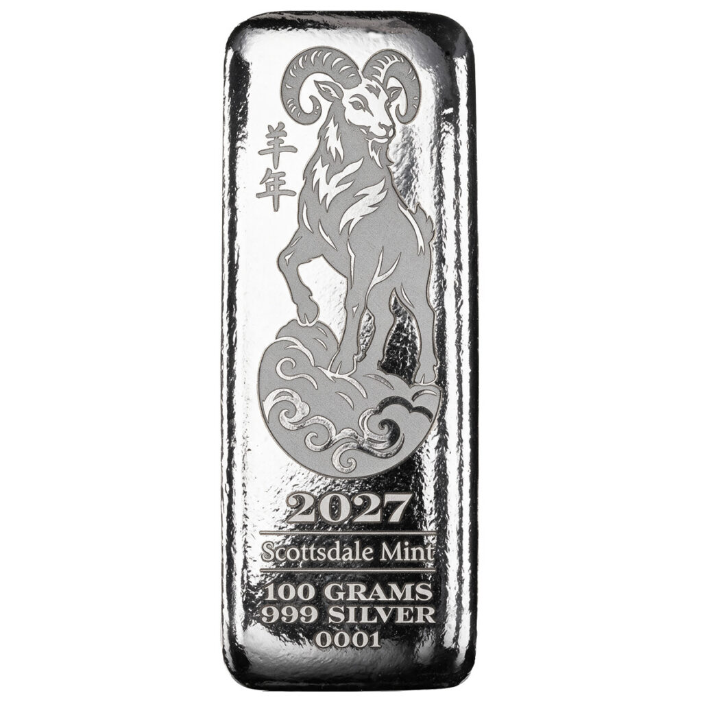 2026 Lunar Year Of The Horse 100 Gram Silver Bar (copy)